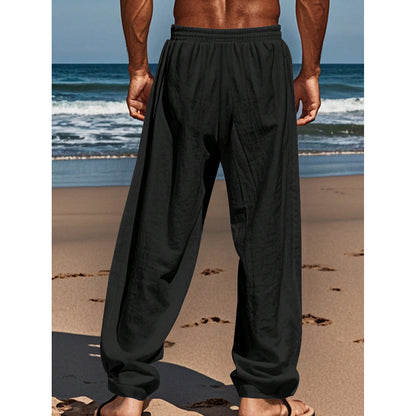 Mens Loose Fit Casual Long Pants