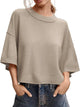 Womens Short Sleeve Knit Top