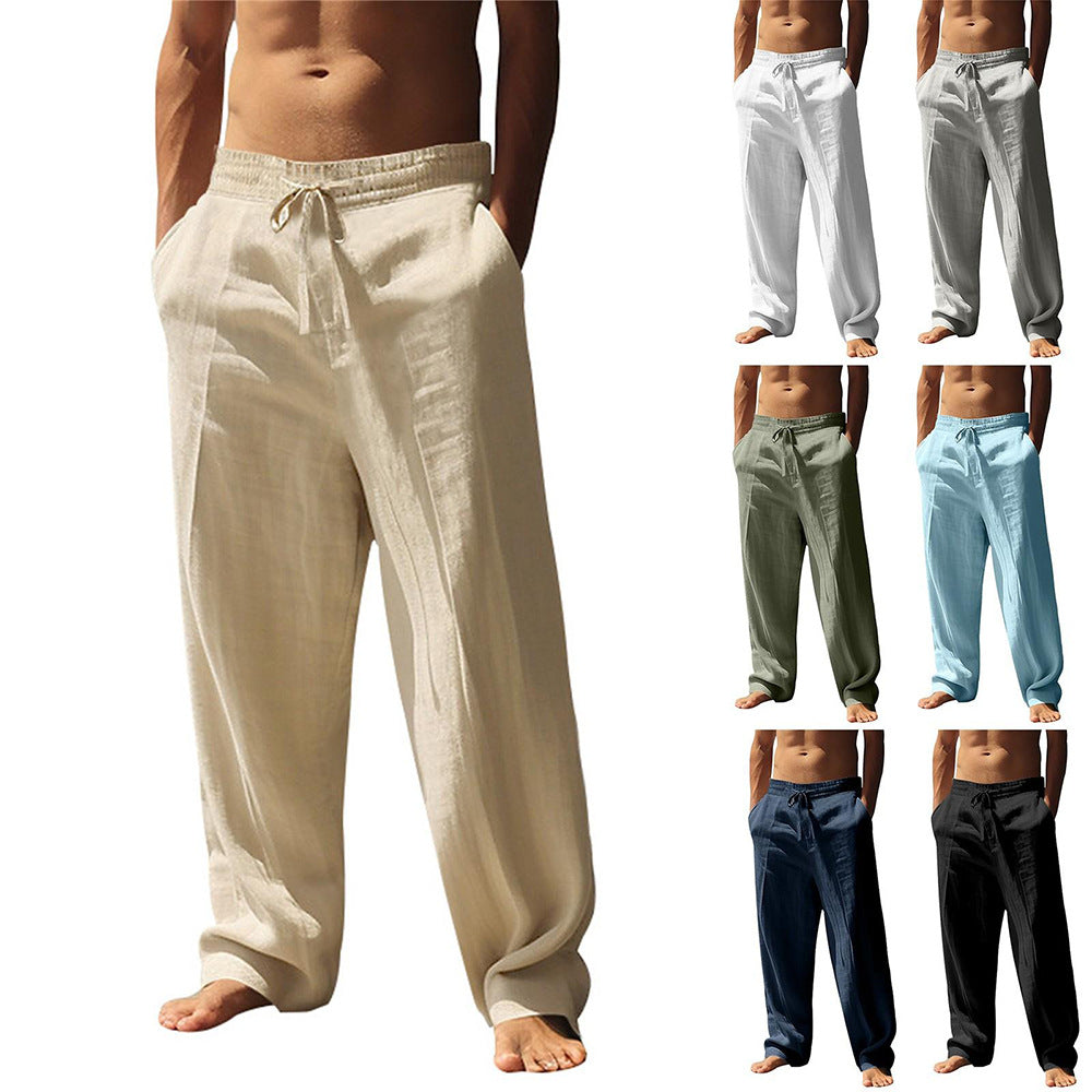 Mens Loose Fit Casual Long Pants